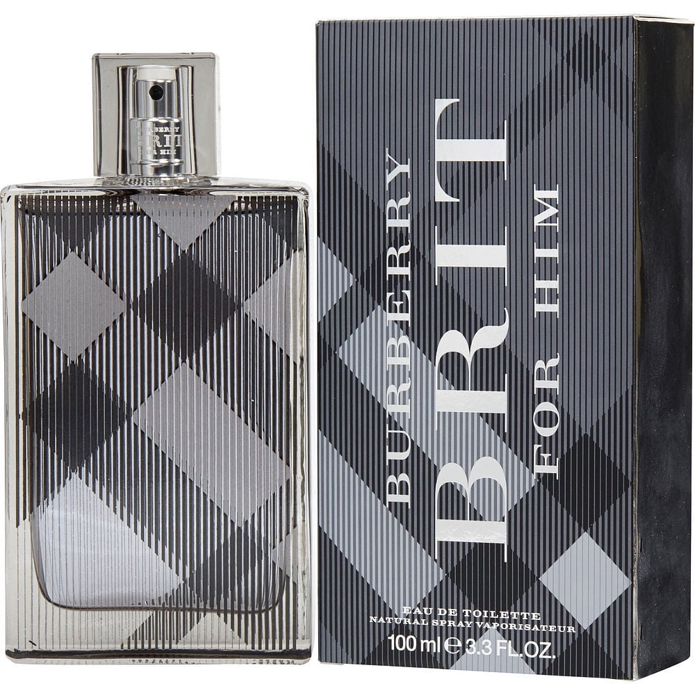 Burberry Brit Mens Eau De Toilette Cologne Spray, 3.3 Oz